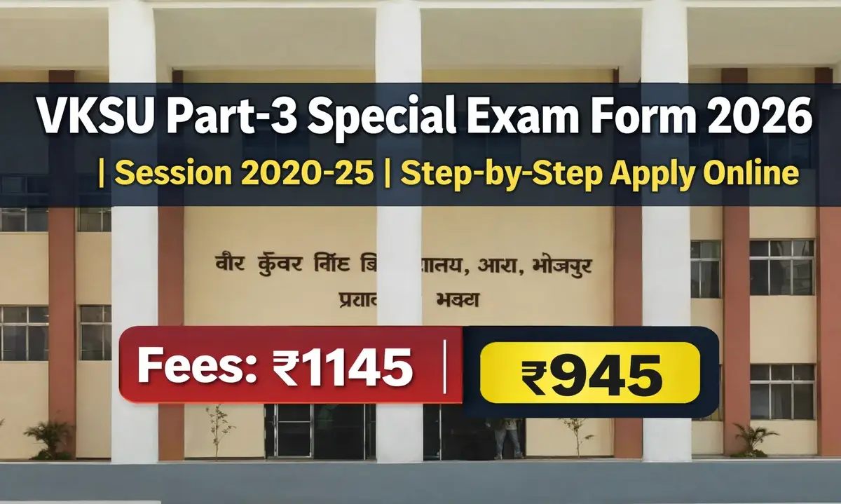 VKSU UG Old Course Part 3 Special Exam Form 2026