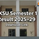 VKSU UG Semester 1 Result 2025-29